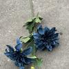 Viento de océano azul flores de simulación para boda al por mayor azul oscuro azul zafiro azul bruma blanco boda camino guía techo flores falsas