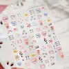 Adesivos de Unha Panda Gato Doces e Fofos Tensor M1187 Estilo Grafite Infantil Coração Arco-Íris Adesivos de Unha