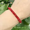 Espaciadores de Ágata Roja Transfronterizos Europeos y Americanos, Espaciadores Dorados, Pulseras con Broche Ot, Joyería de Gama Alta de Moda de Nicho al por Mayor