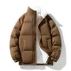 Jaqueta de Algodão Grossa de Inverno para Homens, Casaco de Algodão com Forro de Lã Estilo Coreano, Jaqueta Acolchoada de Algodão Solta Casual Tendência Estilo Hong Kong Versátil para Casais