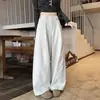 Pantalones de Guadaña Estilo Chica Picante Americana para Mujer Primavera y Otoño 2026 Nuevo Estilo Petite Cintura Alta Adelgazantes Sueltos Casuales de Pierna Ancha