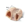 Corrector de Dedos de Fibra de Gel para Juanetes, Separador de Dedos, Férula para Dedos de Doble Agujero, Nylon, Exclusivamente para Suministro Transfronterizo