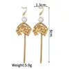 Pendientes de Borlas Largas de Venta Caliente Transfronterizos para Mujer, Diseño de Nicho, Pendientes de Alta Gama, Pendientes Pequeños para Banquetes que Resaltan el Rostro