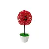 Nuevas plantas artificiales en maceta con diseño de cielo estrellado y flor de cerezo, perfectas para la decoración del hogar, creando una exhibición creativa y mejorando el ambiente de un restaurante