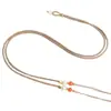 Cordão para Pingente Dzi de Cera de Abelha, Corda com Pingente Dupla Face, Fivela de Segurança de Jade, Corda com Pingente de Cruz, Corda Artesanal Venda por Atacado