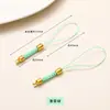 Lanyard Tejido de Mazorca de Maíz Multicolor, Accesorio Colgante para Joyería Hecha a Mano DIY, Lanyard para Teléfono Móvil, Al por Mayor en Stock