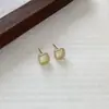 Pendientes Cuadrados Escarchados Cepillados Incrustados de Diamantes en Plata de Ley S925 para Mujer, Estilo Coreano, Sencillos, de Alta Gama, Compactos, Elegantes y Versátiles