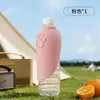 Artefacto Plegable para Beber Agua Taza de Viaje Portátil Dispensador de Agua Alimentador para Perros Botella Reemplazable Paseo de Perros Bebida al Aire Libre