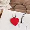 Estilo Igual de Celebridad de Internet de Corea del Sur Simple Amor Cuero Soporte para Gafas Collar Moda Portátil Llave Soporte para Gafas de Sol Cadena para el Cuello