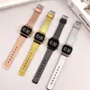Reloj de Pulsera LED Táctil Simple para Hombre Transfronterizo Cuadrado Esfera Grande Electrónico Resistente al Agua Pantalla Táctil LED Reloj Electrónico para Estudiante