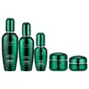 Embalagem de Cosméticos Frasco de Vidro Galvanizado Verde Lote Pequeno Frasco Pump para Loção Material de Embalagem Frasco à Prova de Luz para Essência 30ml Creme