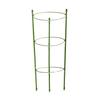 Suporte de Flores para Jardinagem Trepadeira de Rosa Flor em Vaso Endro Verde Planta Fixa Clematis Suporte de Pilar de Anel de Ferro Revestido de Plástico