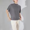 Sanzhai manga curta camiseta solta design feminino sentido nicho chique batwing manga solto casual plus size plissado top fashion