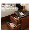 Mesita de noche 2026 modelo nuevo para dormitorio del hogar, estante de almacenamiento de mesita de noche, estilo vintage, pequeño armario de mesita de noche, diseño ultraestrecho