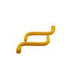 Sg65609 Caña Serpiente Amarilla Diez Cañas Caña de Plástico Tira de Plástico Caña con Forma de Serpiente Piezas de Bloques de Construcción Tecnológicos