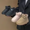 2025 Nuevas Botas Cortas Cálidas Antideslizantes para Bebés Niños Invierno Felpa Engrosada Impermeable Tarjeta Antideslizante para Niños y Niñas