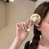 Presilha de Cabelo Chapéu de Palha com Laço Fofo, Estilo Doce para Meninas, Presilha de Franja, Estilo Floresta, Alto Valor Estético, Presilha Versátil