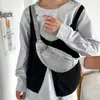 Bolsa de Peito de Luxo Bolsa de Cintura Feminina 2026 Nova Tendência Moda Versátil para o Dia a Dia Bolsa de Ombro Único Simples Elegante Bolsa Transversal