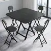 Mesa plegable para uso doméstico, mesa de comedor portátil simple, mesa cuadrada para apartamentos de alquiler, mesa de comedor minimalista de tamaño pequeño