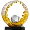 Os recursos financeiros estão entrando armário de TV para sala de estar de luxo criativo de ponta de alta qualidade armário de vinho decorações artesanato em resina ornamentos