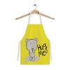 Delantal moderno con estampado de letras sencillas, delantal de lino para cocina y hogar, delantal con impresión digital con logotipo, venta al por mayor