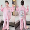 Pijama para niños, colección primavera y otoño para niños, pijama de manga larga de algodón peinado, ropa de estar, diseño de dibujos animados para niños y adolescentes, nuevo estilo 2026