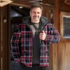 Novo 2024 Inverno Punk Masculino Algodão Acolchoado Jaqueta Digital Impresso Cardigan Moda Urbano Com Capuz Algodão Acolchoado Jaqueta