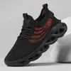 Tênis esportivos transfronteiriços oversized para homens, nova coleção de outono, design em malha respirável, leve, confortável com sola torcida, disponível em tamanhos grandes