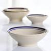 Tigela de Barro Espessa Estilo Chinês para Casa com Linha Dupla Tigela de Poço Estrangeiro Tigela Grande para Sopa Comercial Tigela para Macarrão Tigela para Lamen Tigela com Chifre Grande Anti-queimadura