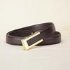 Cinto de Liga Feminino, Cinto Fino de Couro Genuíno para Meninas, Cinto Decorativo Feminino para Combinar com Saias e Jeans, Cinto Fino de Couro