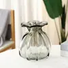 Novo vaso de vidro criativo 2023 saco de dinheiro espessado pesado decoração suave para casa decoração arranjo de flores hidropônicas