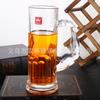 Suministro directo de fábrica de copa de cerveza muscular creativa con forma especial de alta calidad, copa de cuerpo recto para elaboración fina 610 ml, copa de cerveza de barril personalizada