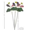 Popular Folha de Eucalipto Artificial Única Transfronteiriça Decoração de Arranjo de Flores para Casamento Folha Verde Falsa Acessórios de Flor de Seda