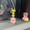 Jarrón de vidrio luminoso tridimensional adornos para coche diy casa de muñecas adornos de escritorio accesorios de joyería de pegamento de crema