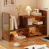 Estante de Mesa, Prateleira de Canto para Mesa de Escritório, Organizador de Mesa de Escritório, Estante de Múltiplos Andares para Mesa de Dormitório, Prateleira em Degraus para Estação de Trabalho