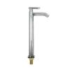 Torneira de Cozinha Monocomando para Água Fria em Aço Inoxidável do Sudeste Asiático com Bico Curvo Elevado Torneira para Pia Torneira para Lavatório Torneira para Pia de Bancada