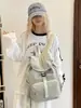 Bolsa de Gran Capacidad para Mujer, Mochila de Viaje de Aspecto Elevado, Estilo Japonés, Simple, Ligera, Informal, Mochila de Nailon a la Moda para Mujer