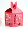 Caixa de doces vazada para casamento transfronteiriço Caixa de doces Dourada a Laser caixa de papel borboleta para festa de fim de ano suprimentos de casamento atacado