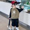 Conjunto de Ropa para Niños Primavera y Otoño Nuevo Estilo Coreano Algodón Niños Bebé Guapo Primavera y Otoño 3-8 Años 5 Colores Deportivos Combinación Traje