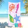 Toalla de Playa Azul Minimalista Artística Más Vendida en Amazon Transfronterizo Toalla de Baño con Estampado Creativo de Bikini