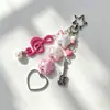 Llavero Colgante para Bolso con Diseño de Lunares Rayas Notas Musicales Estrellas Vintage Japonés y Coreano Accesorio Creativo Lindo Divertido Regalo para Mejores Amigos