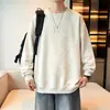 Moletom com Capuz Redondo Tie-dye Americano Masculino Primavera e Outono Novo Retrô Manga Raglan Top Marca Tendência Solto Casual Pulôver