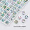 Dongzhou Cristal Redondo Arte de Uñas Diamante Venta al por Mayor Ss39 Flash K9 Fondo Puntiagudo Diamante de Vidrio 53 Cortes Diamante Pila Accesorios de Joyería