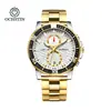 Reloj Augusten para Hombre de Marca Original, Reloj de Cuarzo Multifuncional, Correa de Acero Inoxidable, Reloj de Pulsera Resistente al Agua, Disponible para Dropshipping