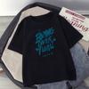 Camiseta de manga corta Ge Hua para hombre, estilo Hong Kong, marca de moda, estilo coreano, holgada, de media manga, ropa informal para parejas.
