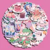 Adesivos de padrão de bolo rosa com tulipas e coelhos 60 adesivos para diário de bordo adesivos para celular - Atacado Amazon transfronteiriço