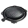 Pastel de Pollo Coreano Queso Molde para Hornear Concha de Tortuga Piedra Maifan 350mm Parrilla Comercial de Carbón 245mm Rejilla Central de la Sartén