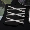 Pinza Metálica de Pato de Plata de Alta Gama para Mujer, Pinza Lateral para Adultos para Flequillo, Pasador para la Frente, Pasador para Cabello Suelto