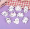 Ins Lindo Cachorro Bixiong Insignia Broche Acrílico Dibujos Animados Adorno Accesorios Parche Colgante Pin Mochila Escolar