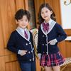 Suéter para Alunos Conjunto de Uniforme Escolar Roupas de Classe Estilo Britânico para Crianças Roupas de Primavera e Outono Roupas para Jardim de Infância Estilo Universitário Estilo Outono e Inverno
